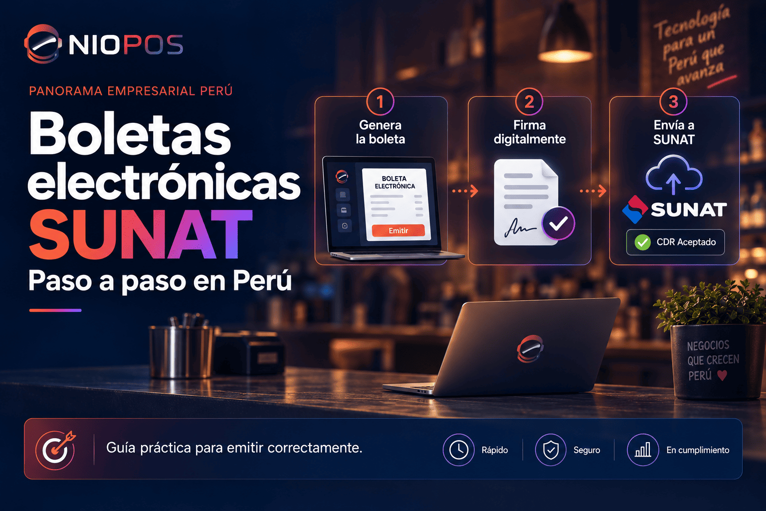 Cómo emitir boletas electrónicas SUNAT paso a paso | NIOPOS